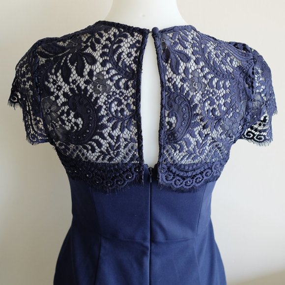 Ever New eyelash lace and crystal cocktail dress - Picture 4 of 13